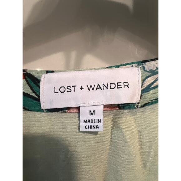 Lost + Wander size medium floral maxi dress - Picture 5 of 6